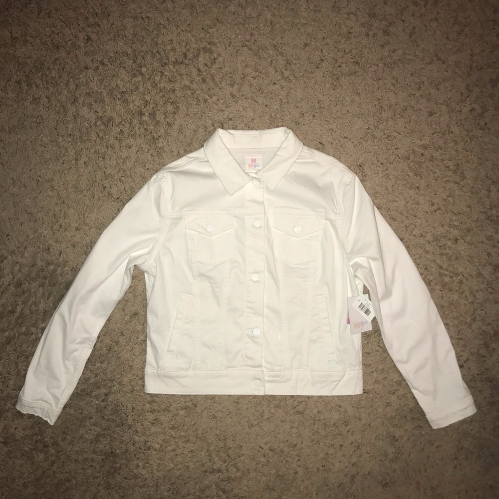 NWT Solid White LulaRoe Harvey Jacket XL